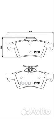 Колодки тормозные дисковые зад P24148 Brembo