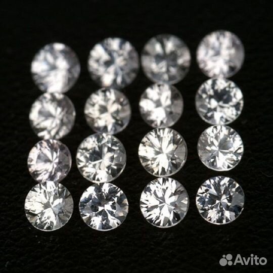 Сапфир натуральный 1,00Ct 1,2мм 100шт VVS Ceylon