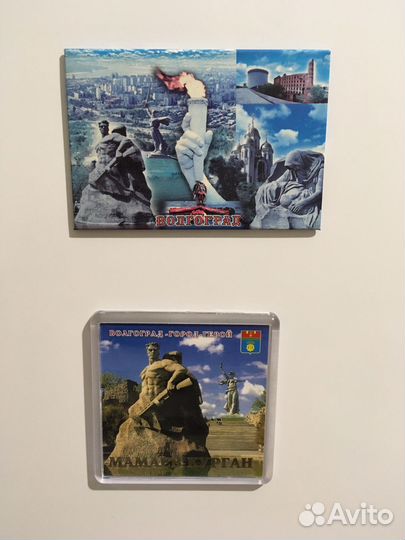 Цена за 2 новых магнита Волгоград+диск новый