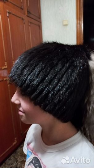 Шапка ушанка норковая женская