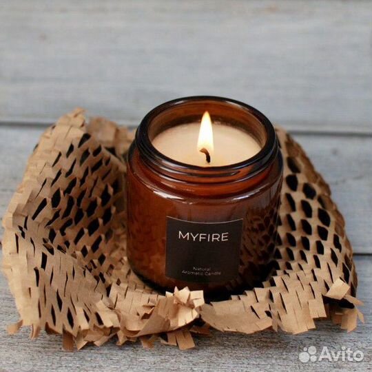 Ароматическая свеча соевая натуральная аромасвеча
