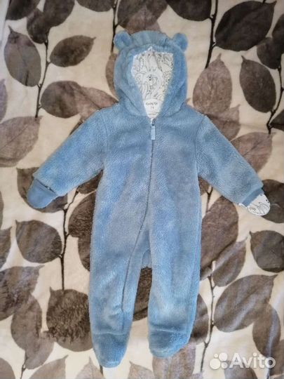 Детский комбинезон плюшевый рр 74