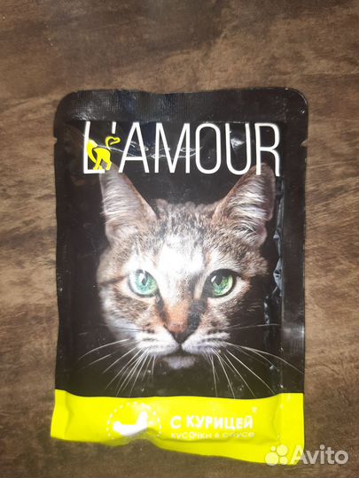 Влажный корм для кошек l'amour