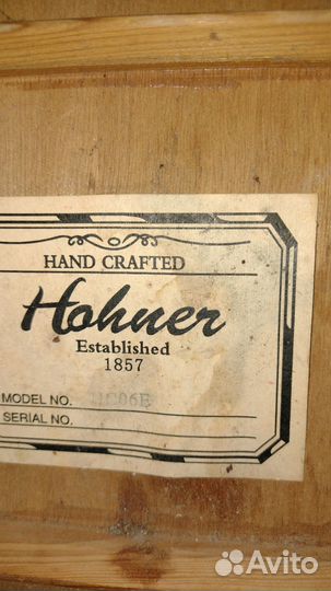 Классическая гитара hohner hc 06 с звукоснимателем