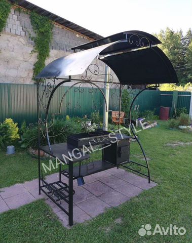 Мангал с крышей