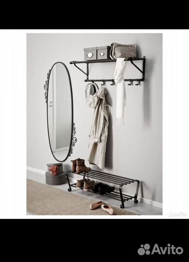 Вешалка и обувная полка Икеа