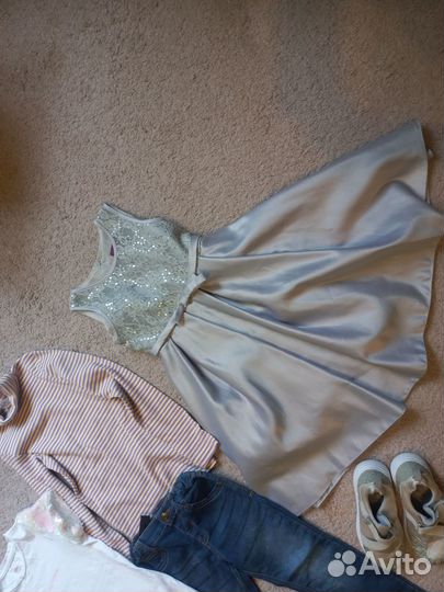 Вещи пакетом на девочку 98, 122