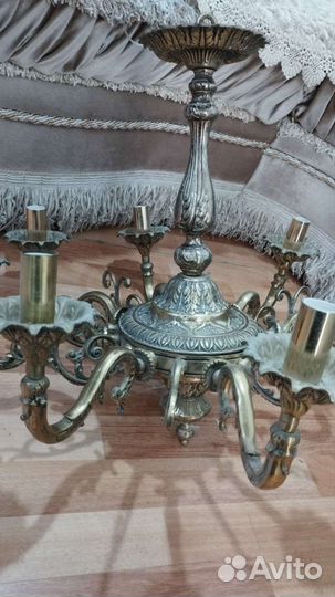 Люстра бронза