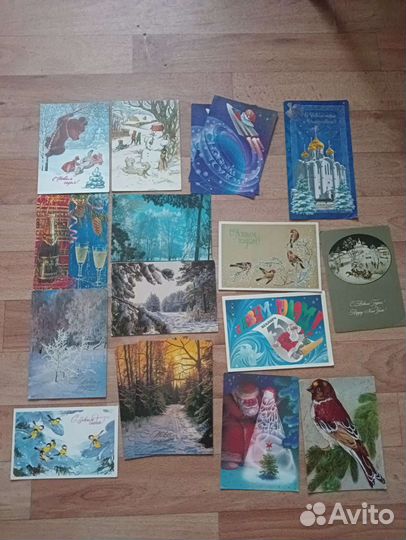 Новогодние открытки СССР
