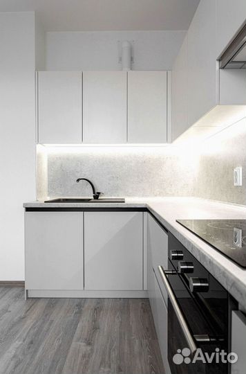 Угловая кухня с мдф фасадами