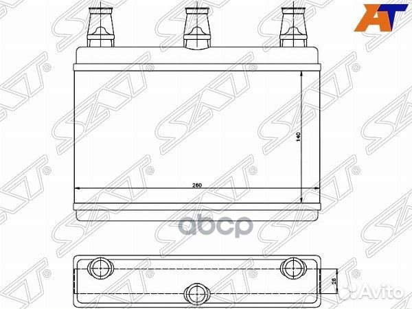 Радиатор отопителя салона BMW 5 E60/E61 03- /6