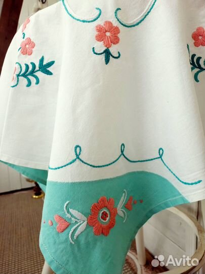 Скатерть и рушник винтаж ручная работа