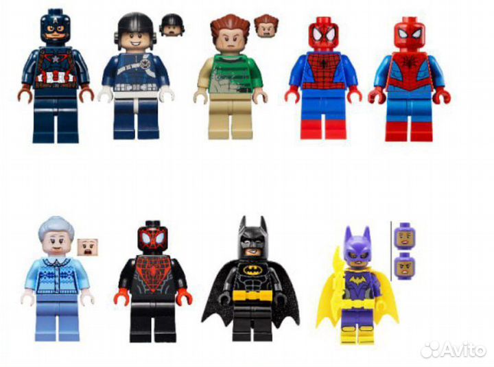 Lego marvel минифигурки человек Паук