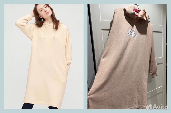 Uniqlo платье худи новое