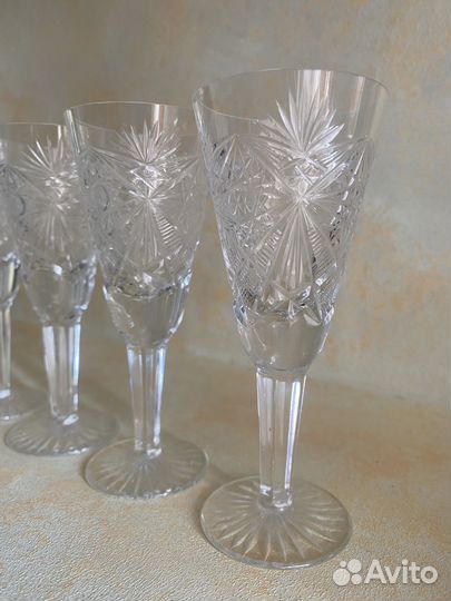 Фужеры хрустальные СССР