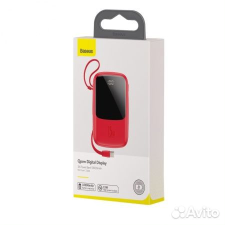 Портативный аккумулятор baseus Qpow 3A 10000mAh с