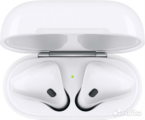 Наушники Apple AirPods 2 с зарядным футляром MV7N