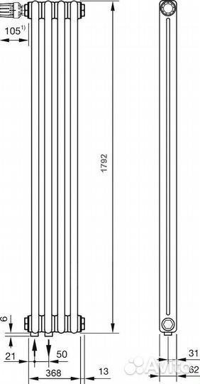 Радиатор стальной Zehnder Charleston Completto C21
