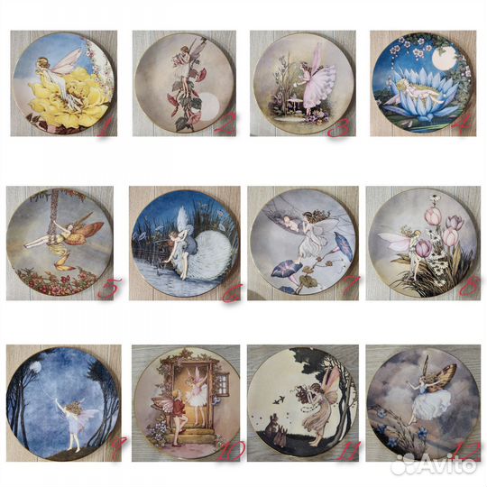 Декоративная тарелка цветочная фея Royal Worcester