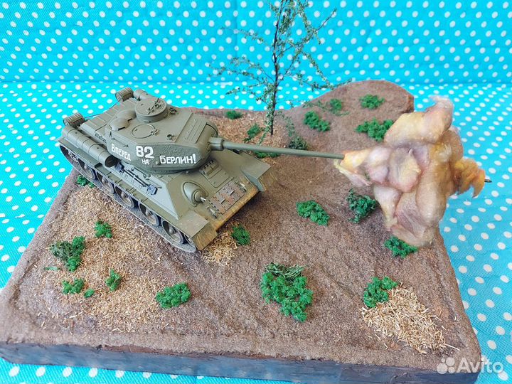 Диорама танк Т34-85