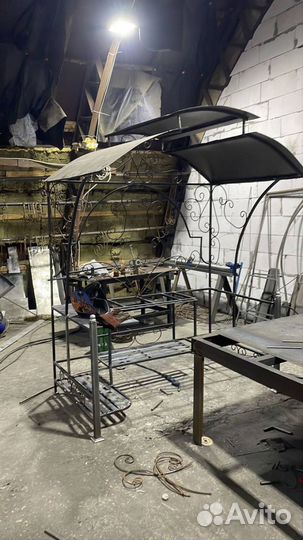 Мангал с крышей