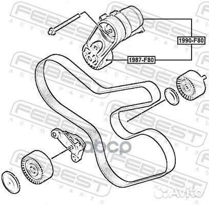 Ролик натяжной BMW 1 F20, 3 F30, 5 F10, X3 F25, X5