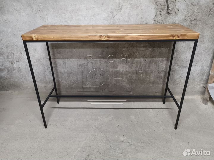 Консоль из дерева и металла в стиле Лофт