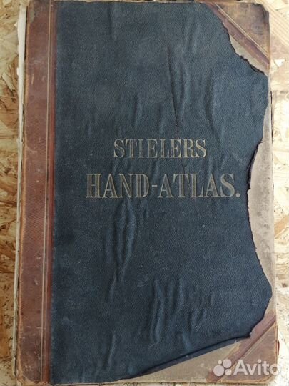 Антикварный Атлас Штилера Stielers Hand-Atlas