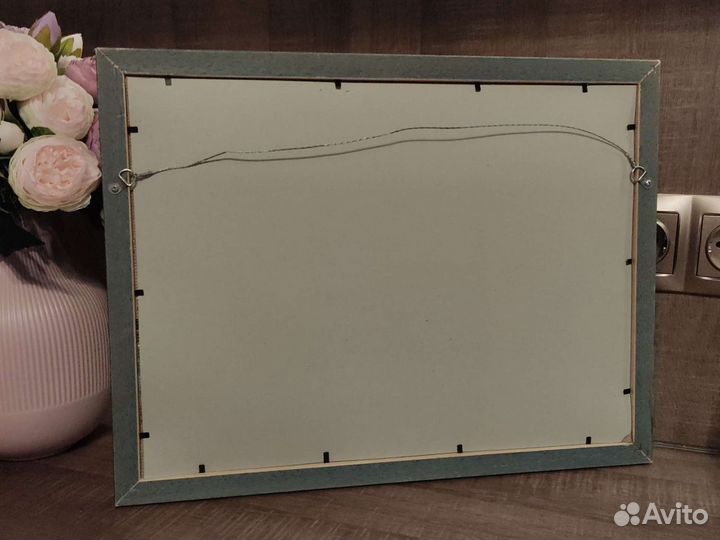 Картина две Лошади. вышивка. Ручная работа 34х44