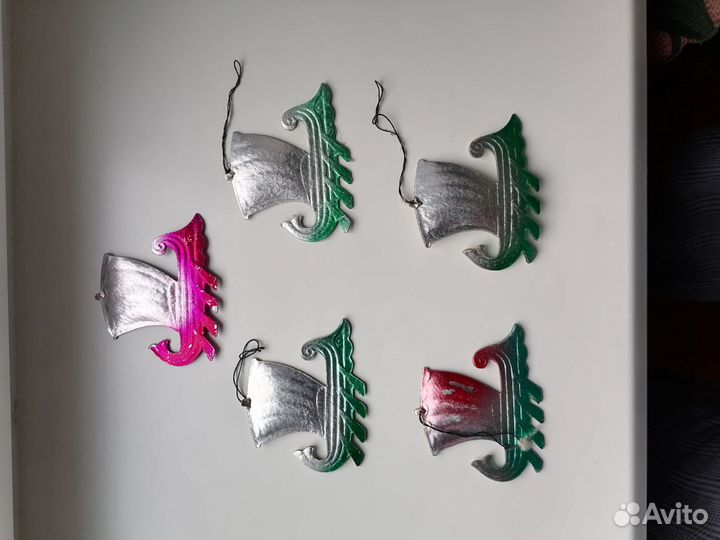 Картонные ёлочные игрушки СССР