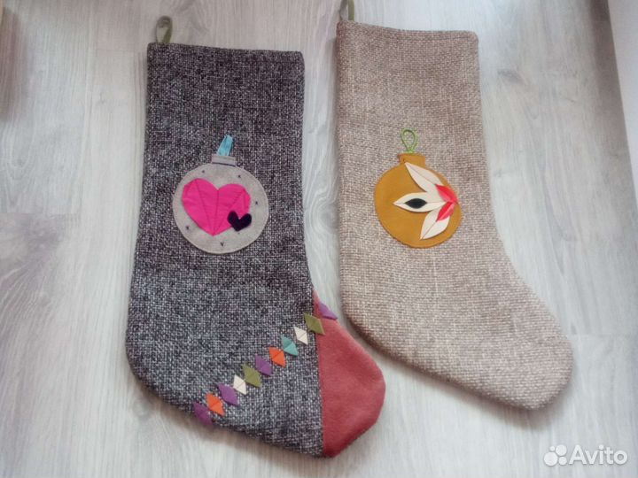 Новогодние сапожки - мешочки новые