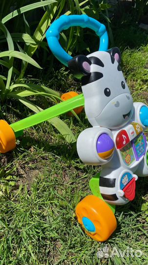 Игрушка Каталка ходунки зебра