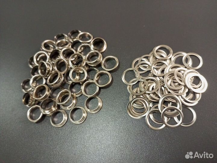 100шт, Люверсы для изделий из ткани и кожи TBY