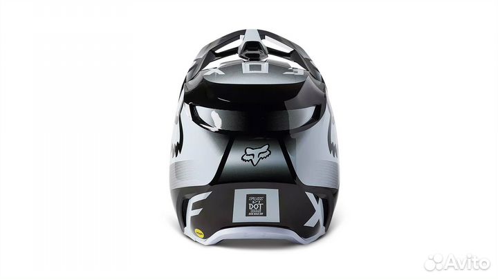 Мотошлем Fox V1 Leed Helmet Black/Whiteи2023