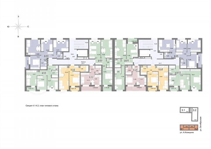 2-к. квартира, 55,1 м², 8/10 эт.
