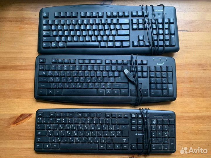 Клавиатуры USB и PS/2 (12 штук)