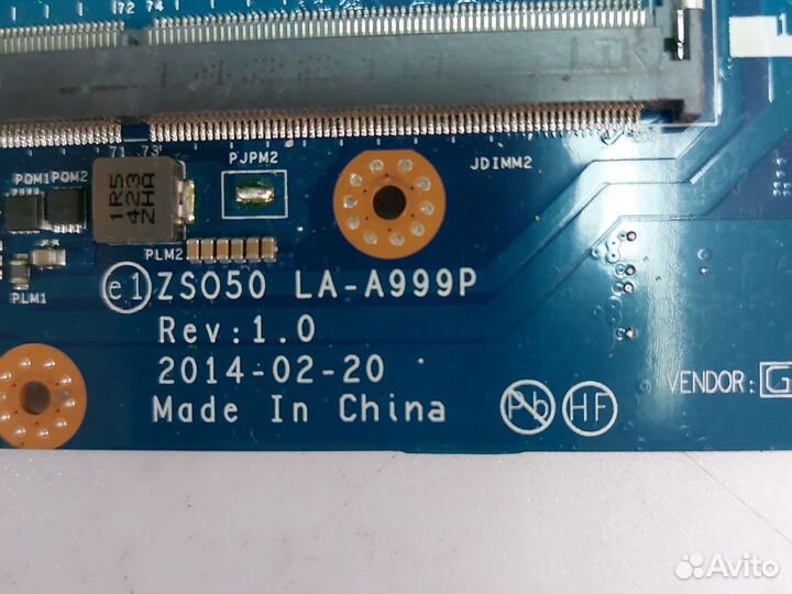 Матплата LA-A999P Rev:1.0 HP 15-r, HP 250 G3