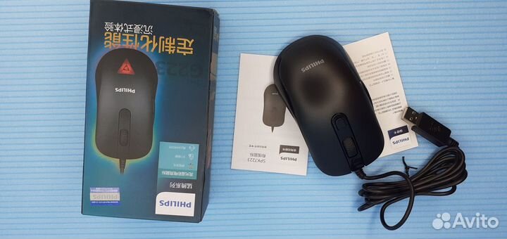 Мышь Philips игровая DPI Проводная оптическая