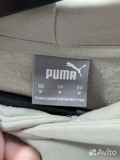 Худи Puma зелёное