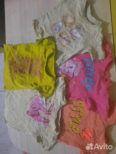 Детские вещи пакетом для девочек 104 110
