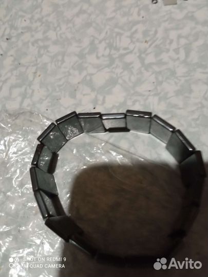 Гематитовый браслет