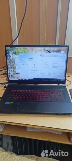 Игровой ноутбук msi katana gf76 17