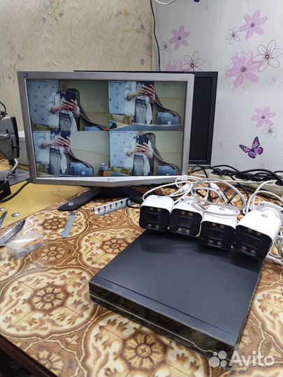 Комплект видеонаблюдения ip poe 8камер