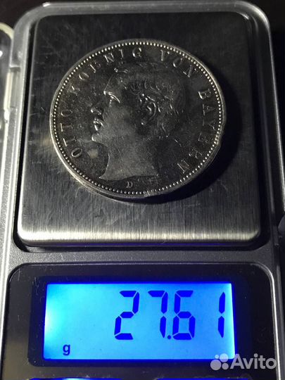 5 марок 1904 года. Бавария. Германия. Отто