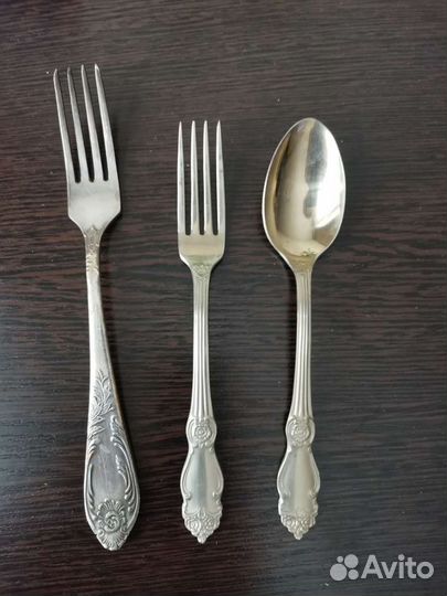 Мельхиоровые набор столовых приборов СССР