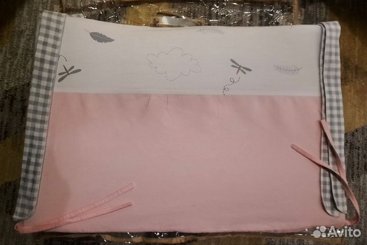 Бортики в детскую кроватку для девочки