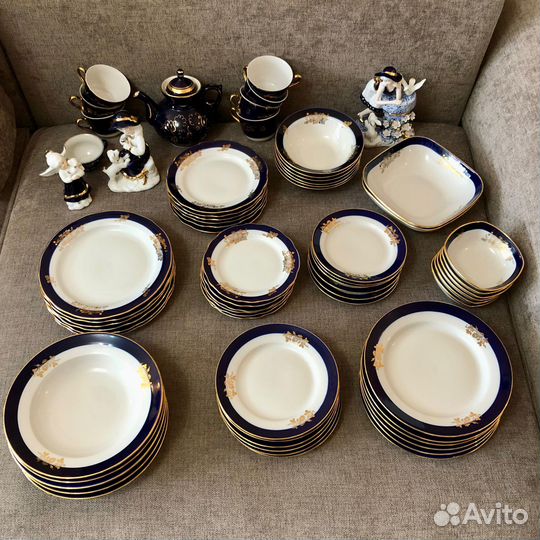 Сервиз столовый и чайный Дулёвский фарфор