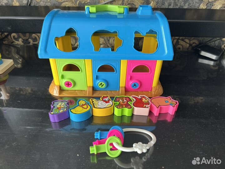 Развивающие игрушки сортер домик животные