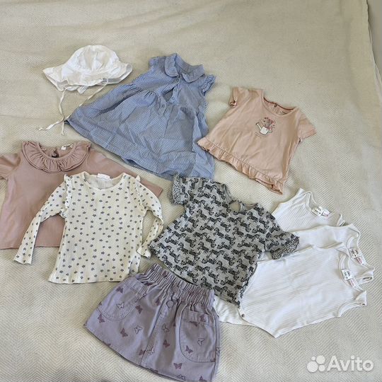 Вещи для девочки Zara, H&M 9-12 мес 80 размер