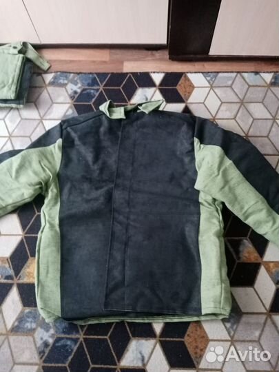 Костюм сварщика зимний, брезент+ спилок